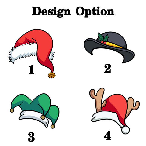 Personalized Santa Hat Christmas Matching Blue Pajamas Beepumpkin