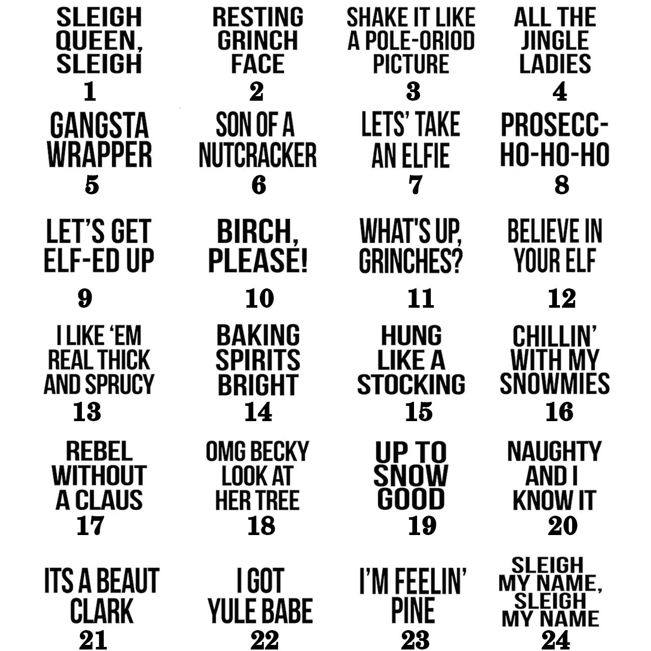 Personalized 24 Christmas Quotes Family Matching T-Shirts Beepumpkin