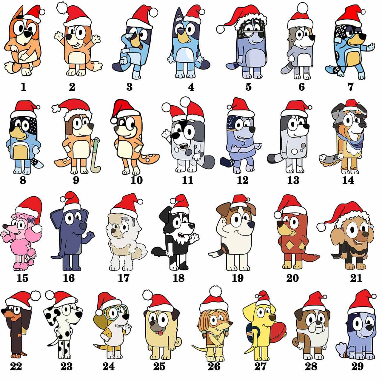 Cartoon Dog Light Ring Christmas Family Matching Pajamas