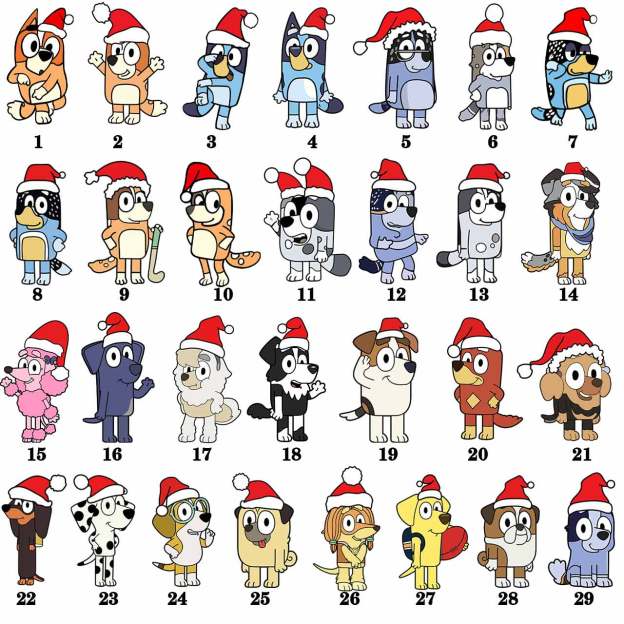 Cartoon Dog Light Ring Christmas Family Matching Pajamas