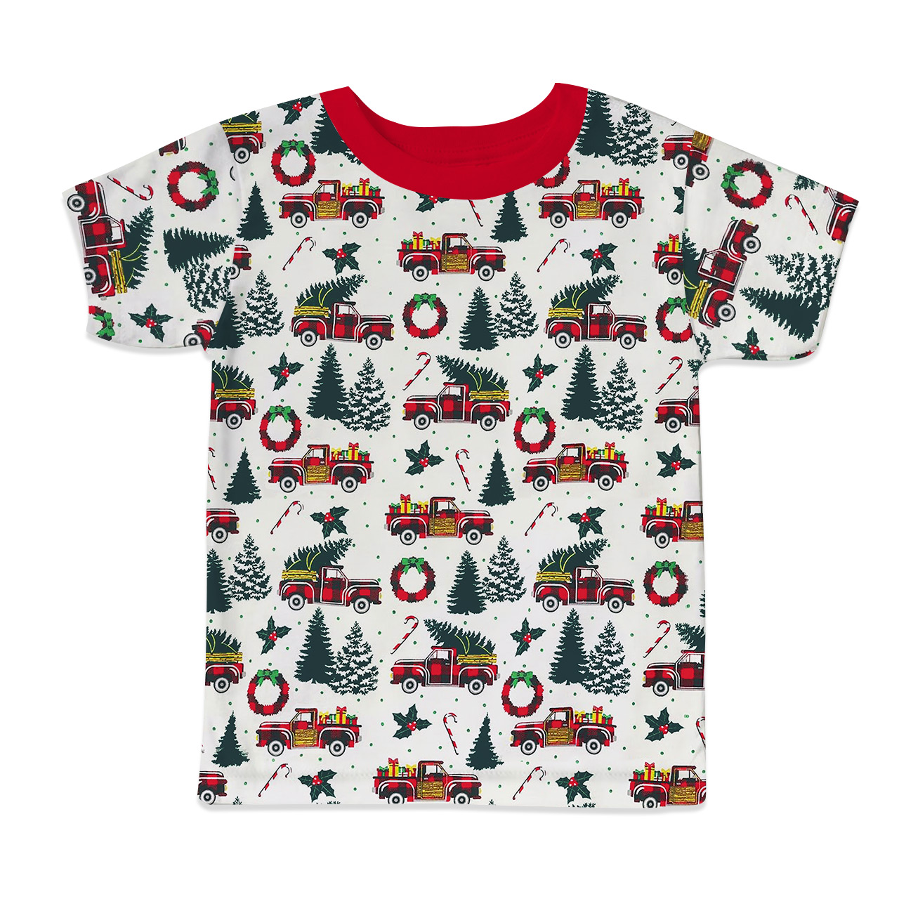 Truck & Tree All-Over Print Short Family Matching Pajama Sets