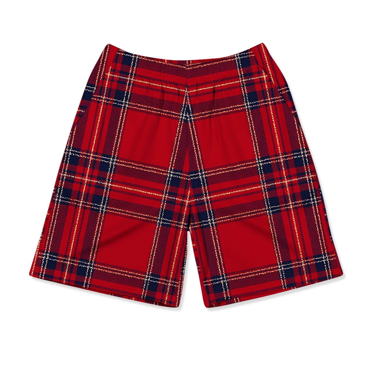 Classic Red Plaid Comfort All-Over Print Short Family Matching Pajama Sets