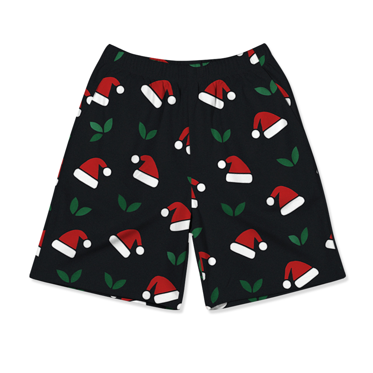 Merry & Moustachy Christmas All-Over Print Short Family Matching Pajama Sets