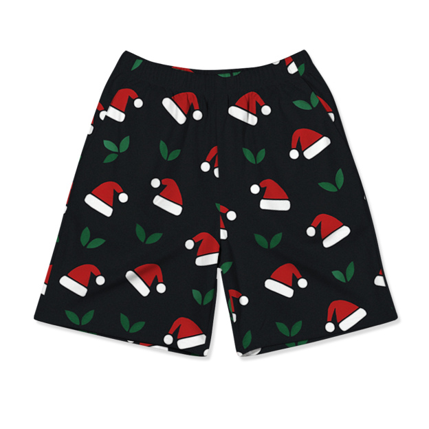 Merry & Moustachy Christmas All-Over Print Short Family Matching Pajama Sets