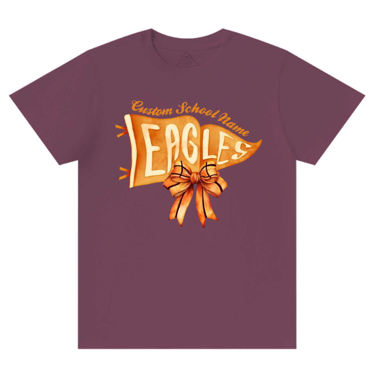 Personalized Mascot Watercolor Pennants Flag T-Shirts Beepumpkin