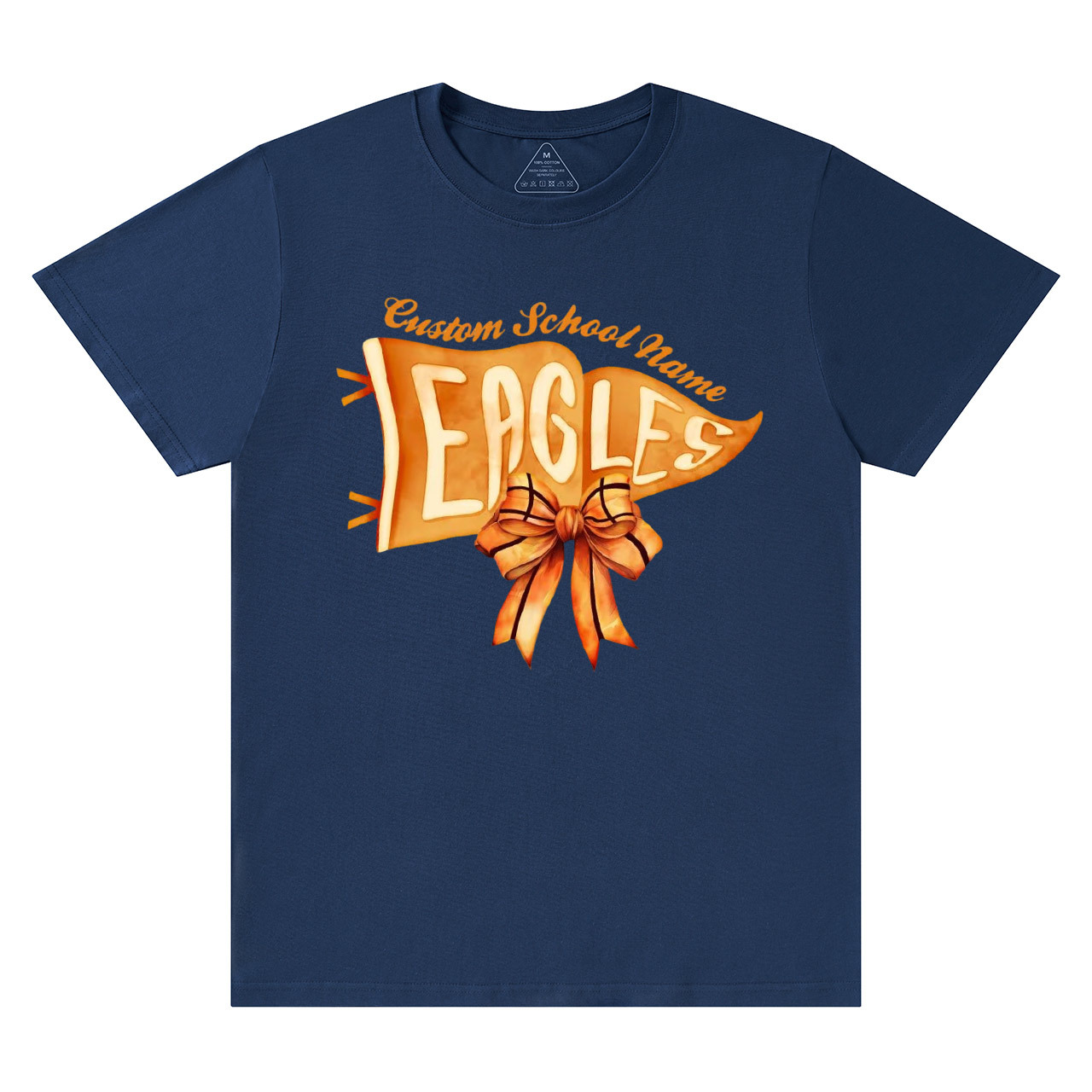 Personalized Mascot Watercolor Pennants Flag T-Shirts Beepumpkin