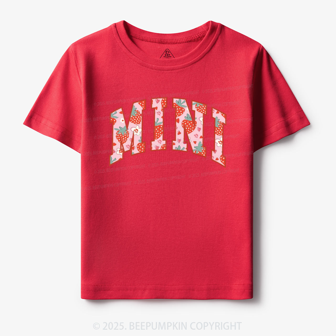 Happy Mini Strawberry Toddler&Kid's Tees Beepumpkin