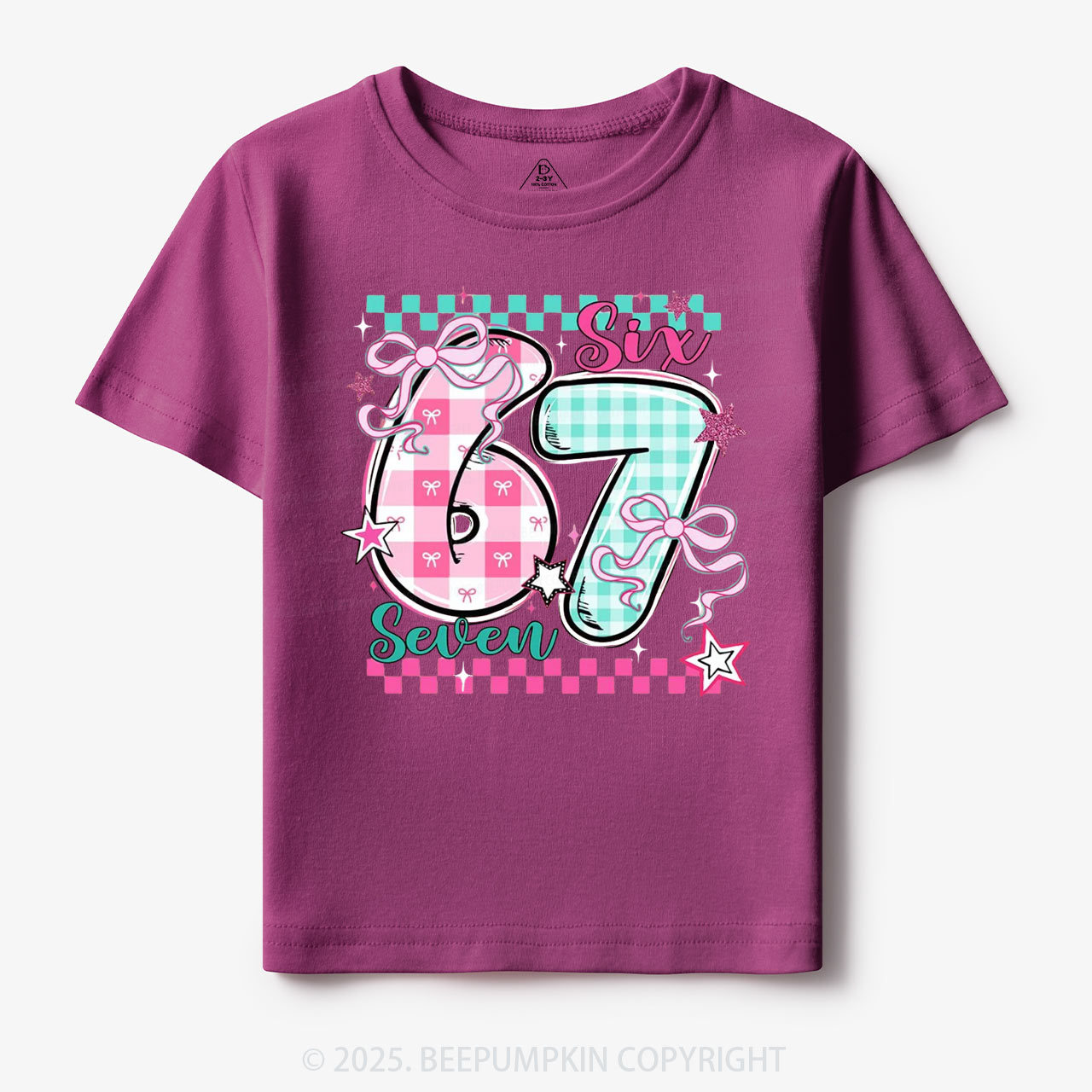 Checkered Valentine 67 Toddler&Kid's Tees Beepumpkin