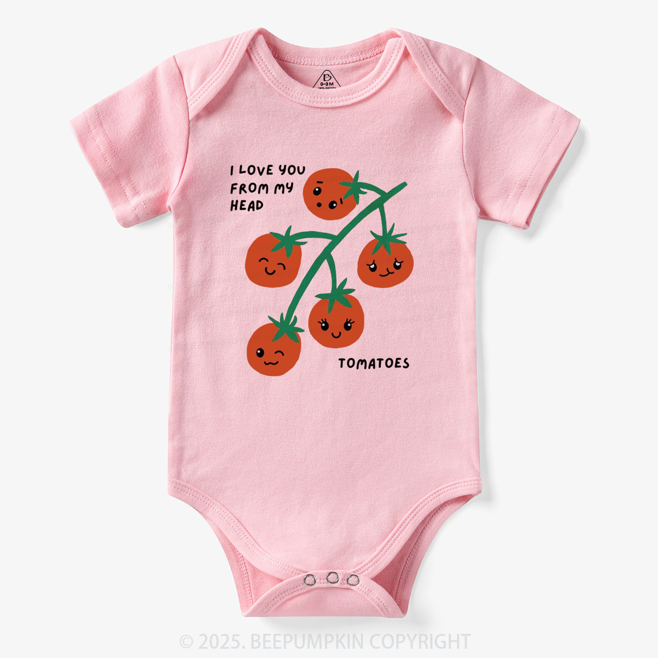 I Love You From My Head Tomatoes Bodysuit Beepumpkin 7
