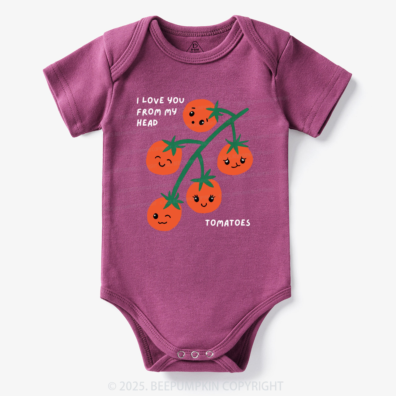 I Love You From My Head Tomatoes Bodysuit Beepumpkin 7