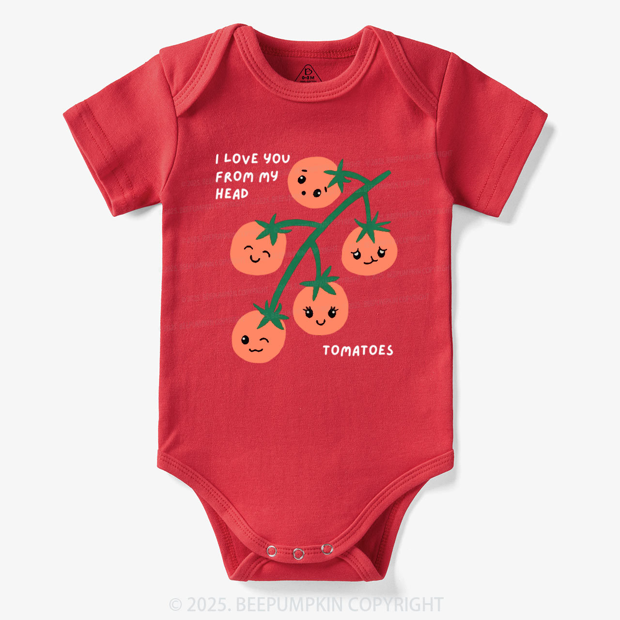 I Love You From My Head Tomatoes Bodysuit Beepumpkin 7