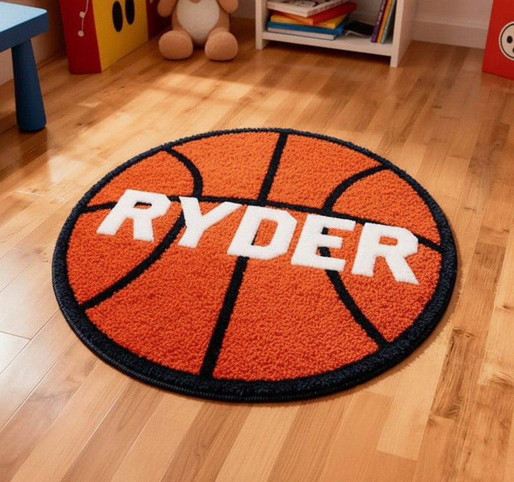 Personalized Baseball Imitation Cashmere Texture Rug