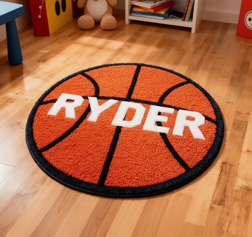 Personalized Baseball Imitation Cashmere Texture Rug
