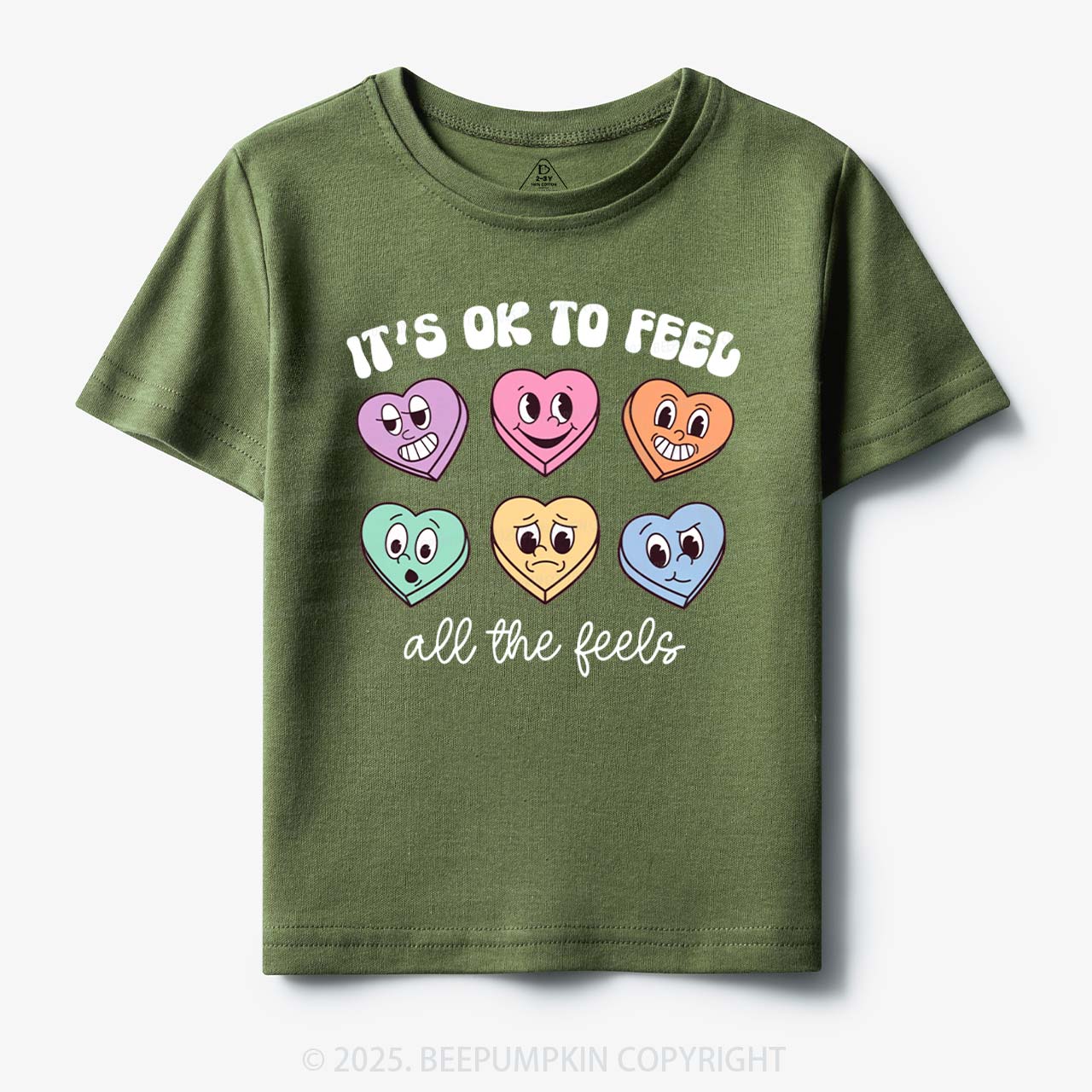 It's Ok To Feel All The Feels Toddler&Kid's Tees Beepumpkin