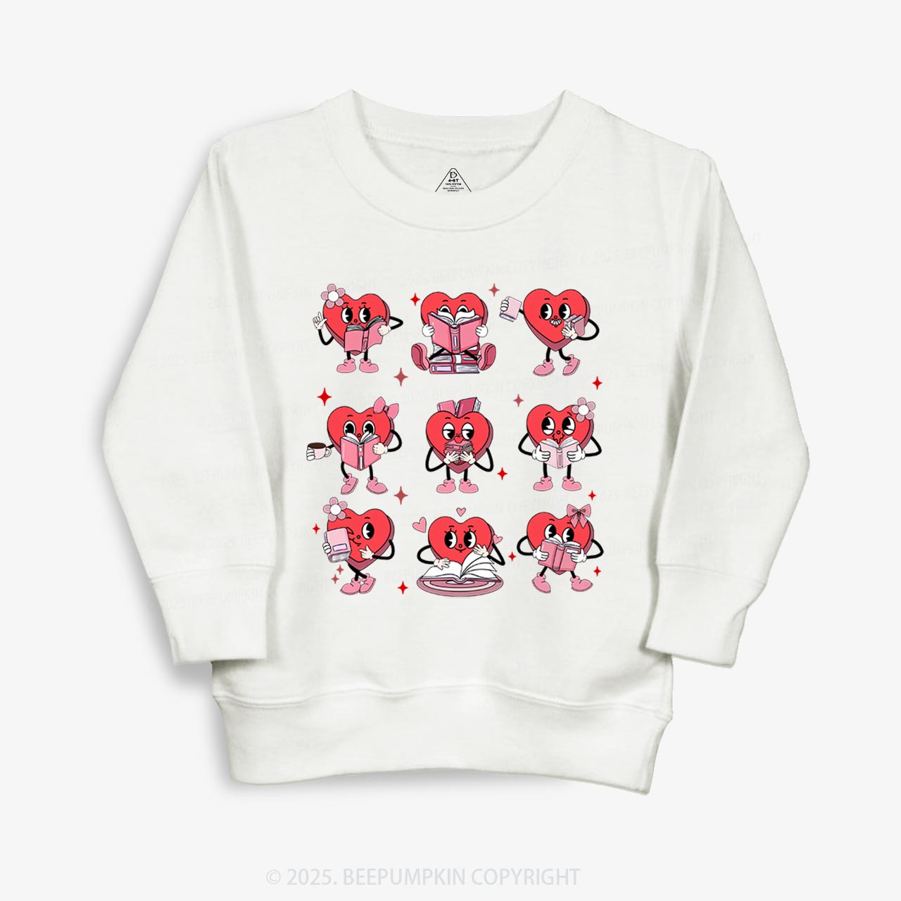 Book Lovers Valentine’s Day Kid's Sweatshirt
