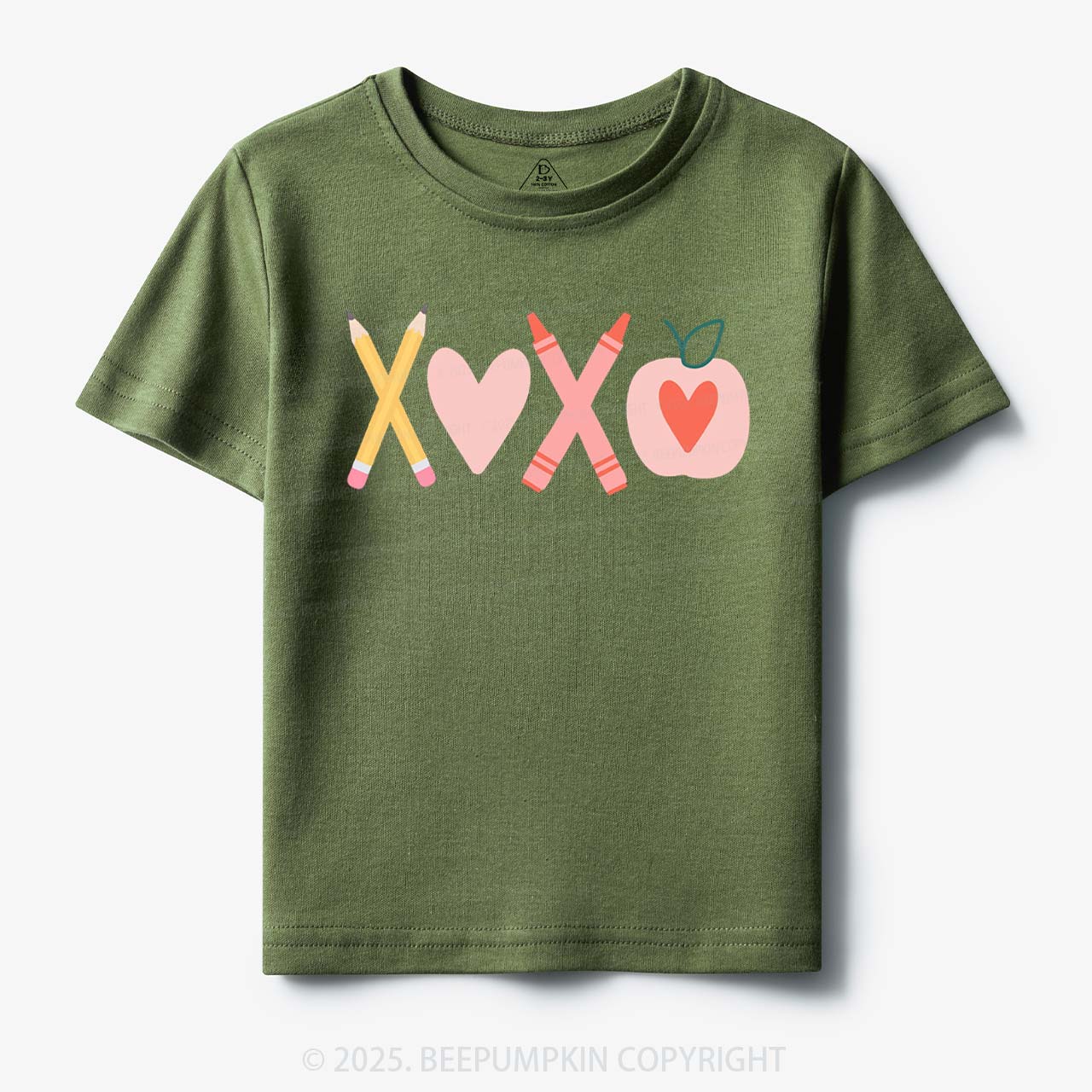 Pencils & Crayons Valentine’s Day Toddler&Kid's Tees Beepumpkin