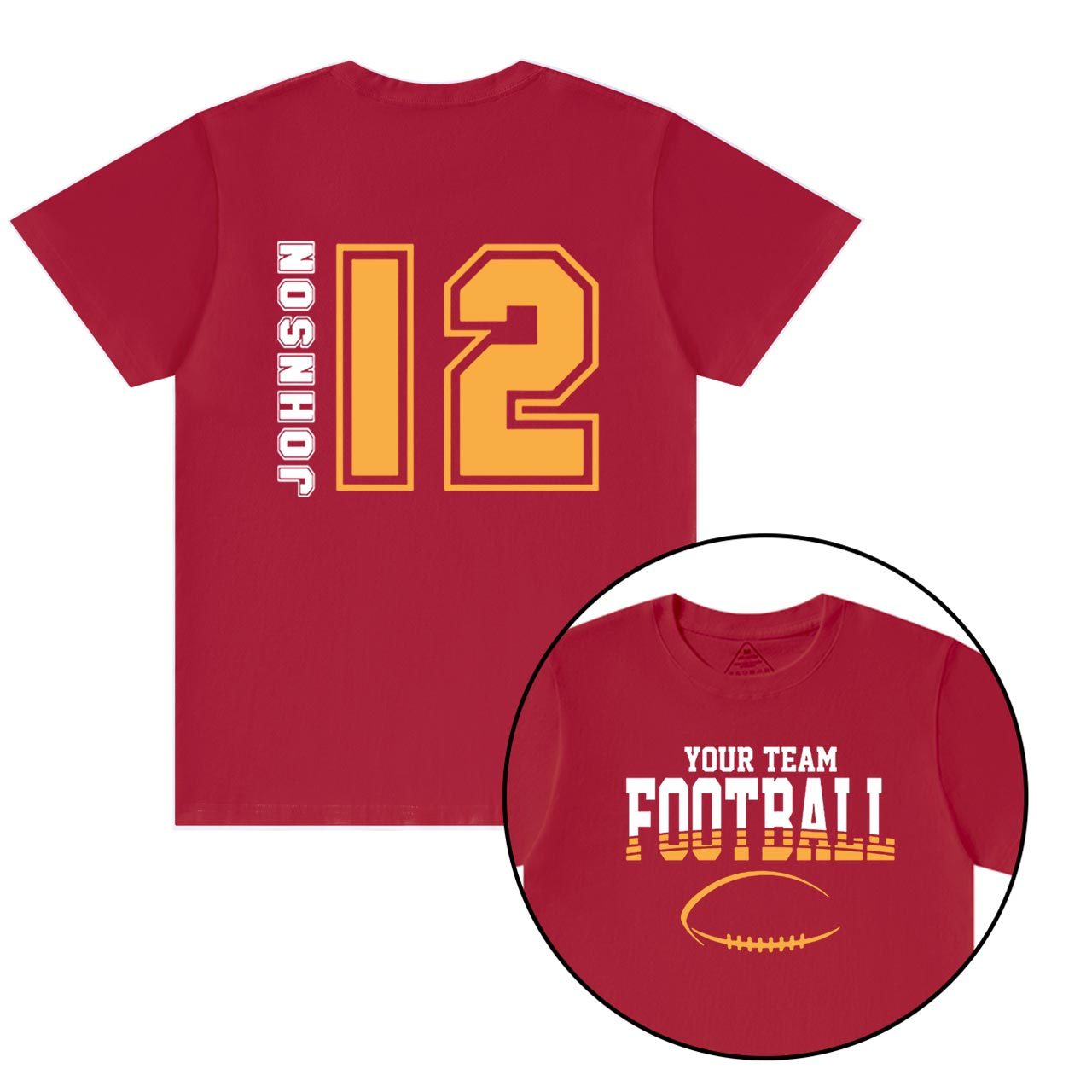 Personalized Football Team Pride T-Shirts Beepumpkin