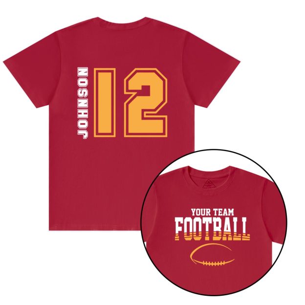 Personalized Football Team Pride T-Shirts Beepumpkin