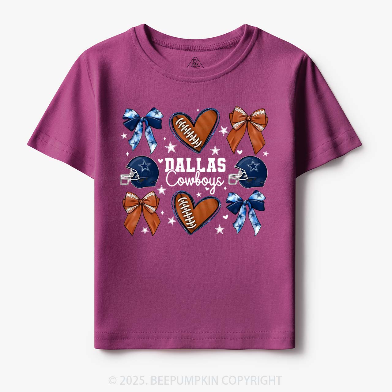 Blue Star Football Toddler&Kid's Tees Beepumpkin