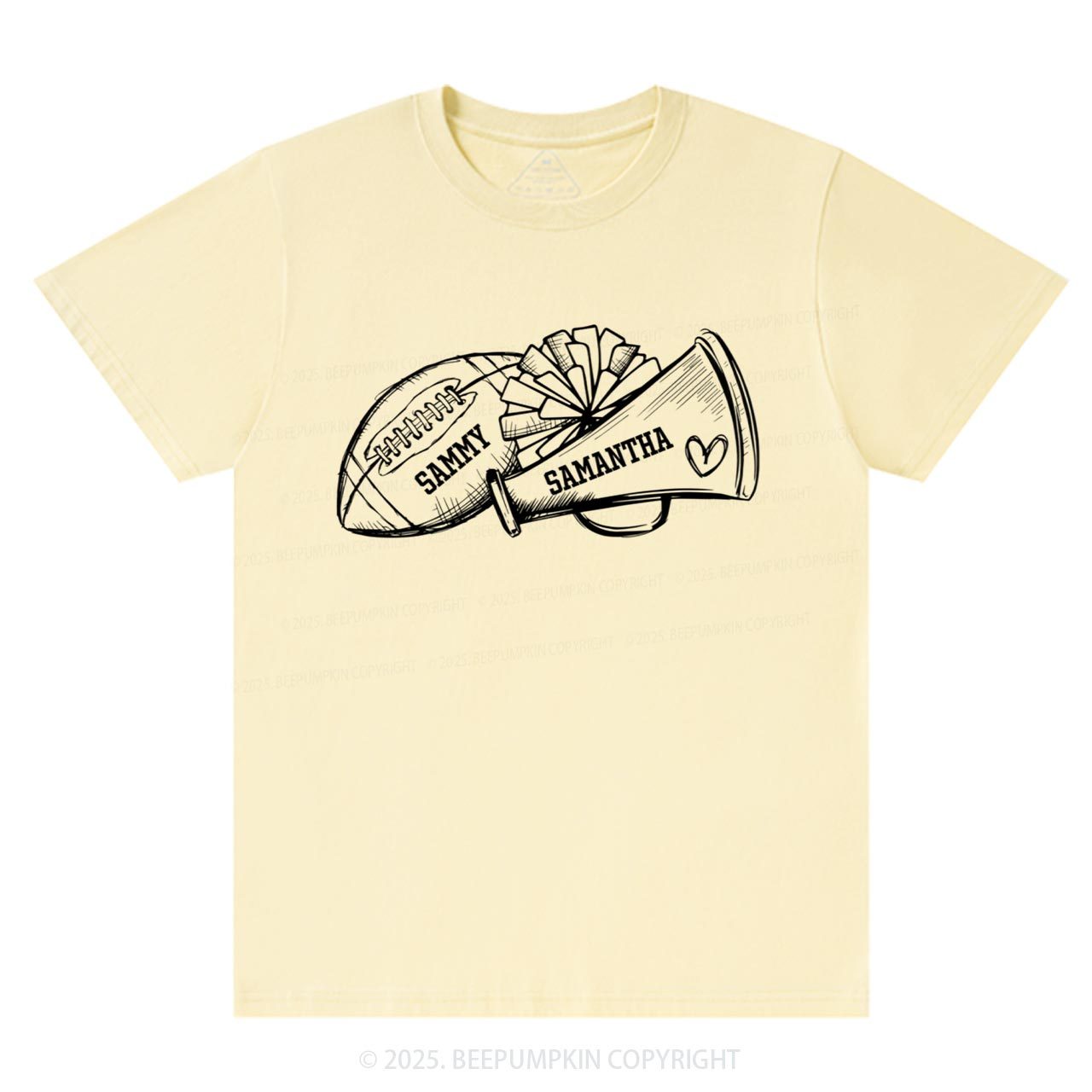 Personalized Football Cheer Mama T-Shirts Beepumpkin