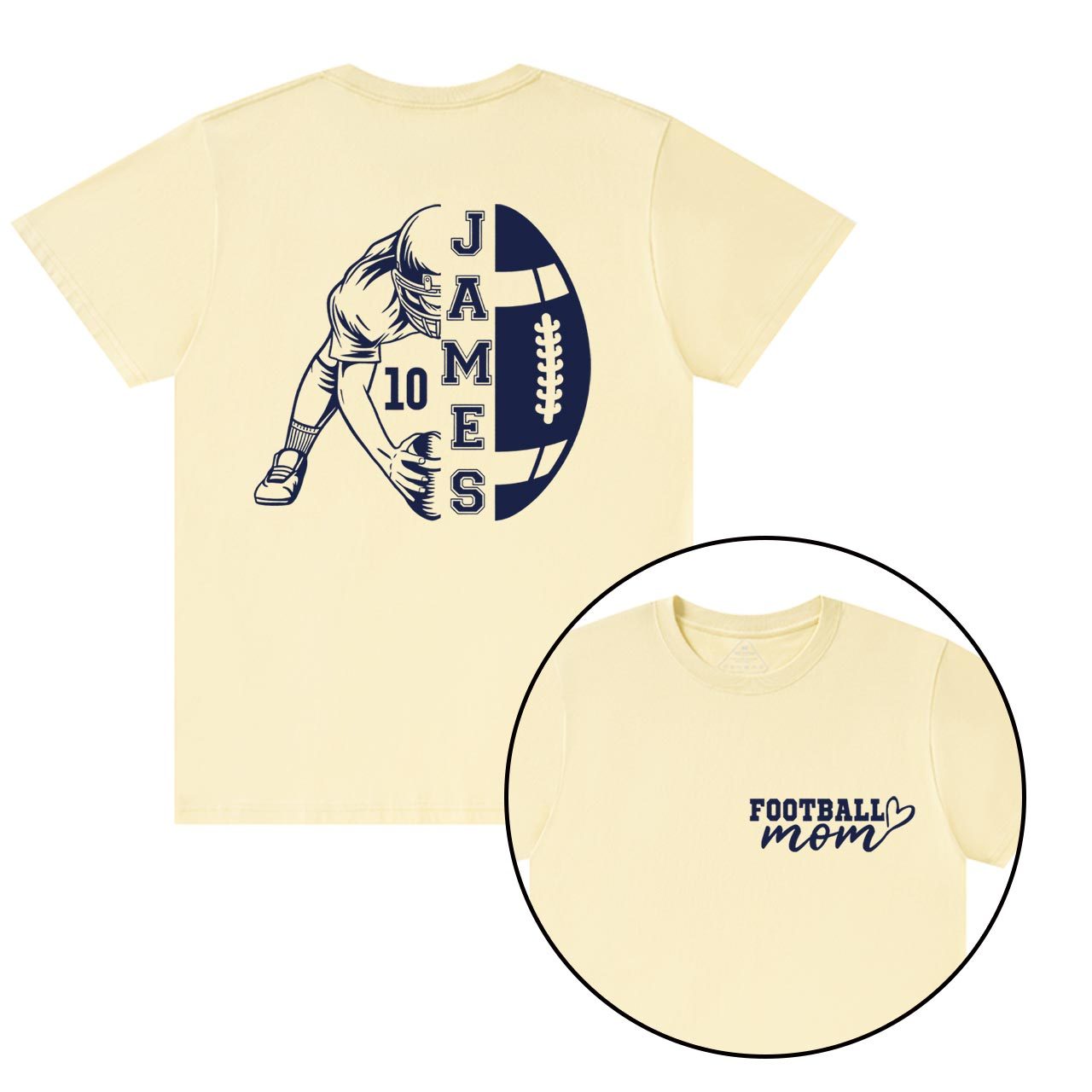 Personalized Cheer Gameday Mama T-Shirts Beepumpkin