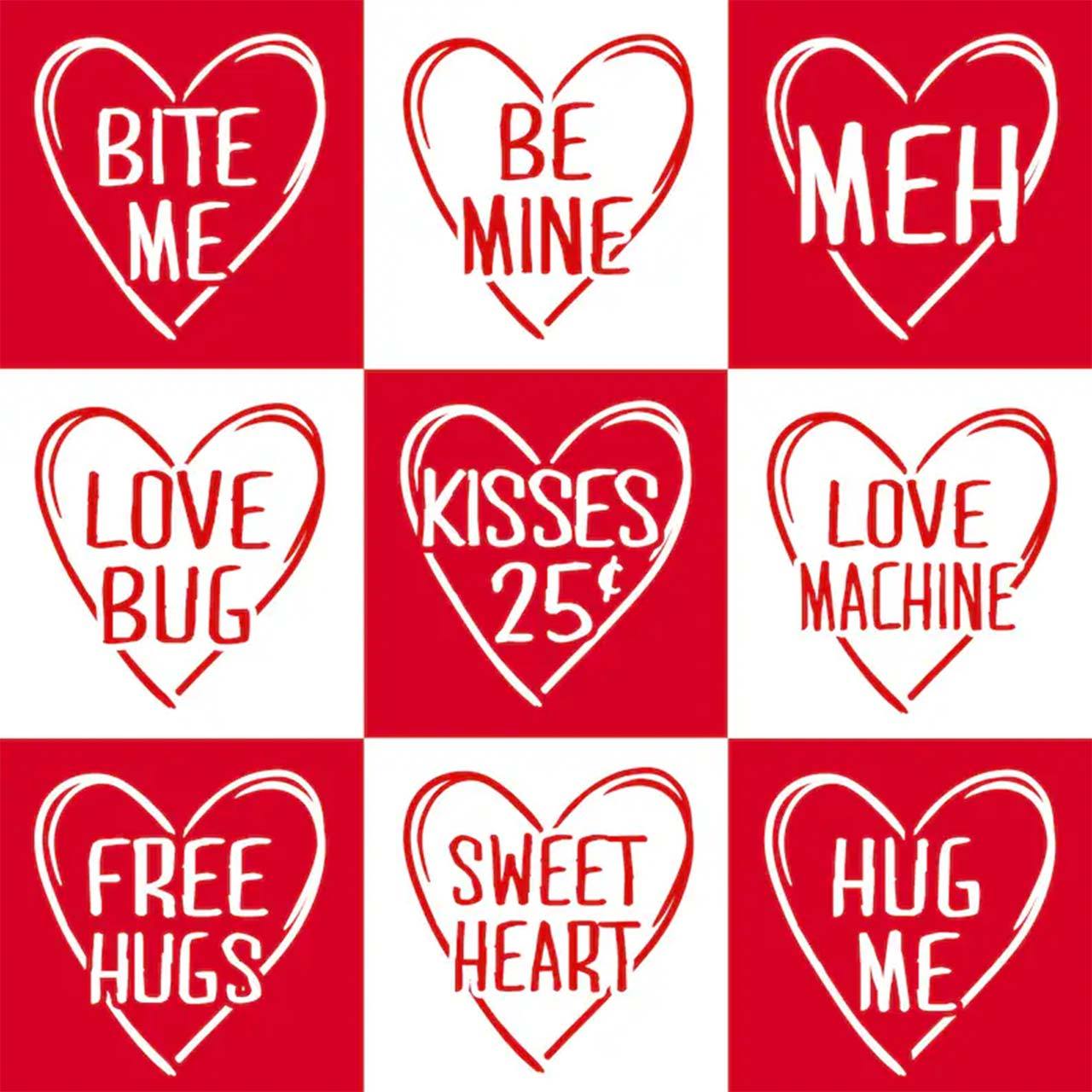 Personalized Playful Love Hearts Valentine's Day Family Shirt