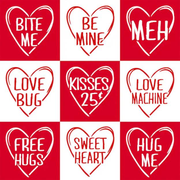 Personalized Playful Love Hearts Valentine's Day Family Shirt