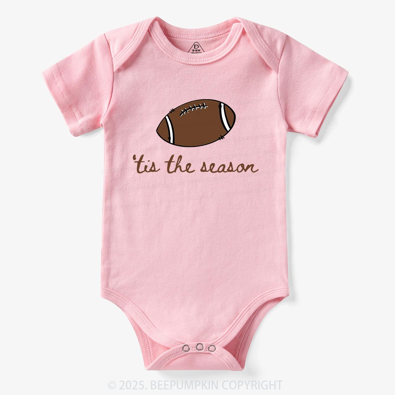 Tis The Season Football Bodysuit Beepumpkin