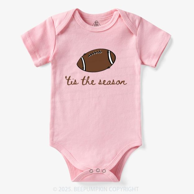 Tis The Season Football Bodysuit Beepumpkin