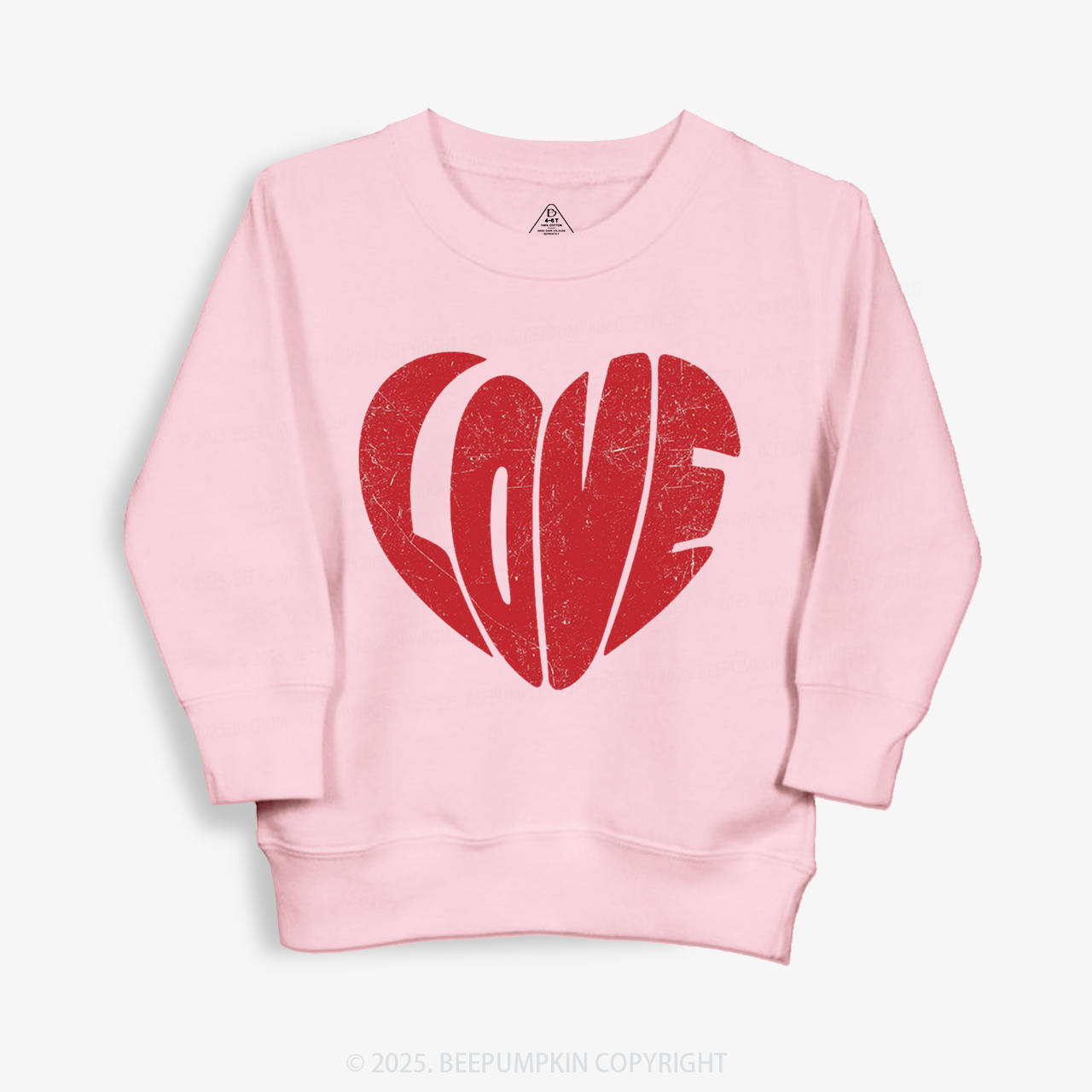 Retro Love Heart Valentine's Day Kid's Sweatshirt