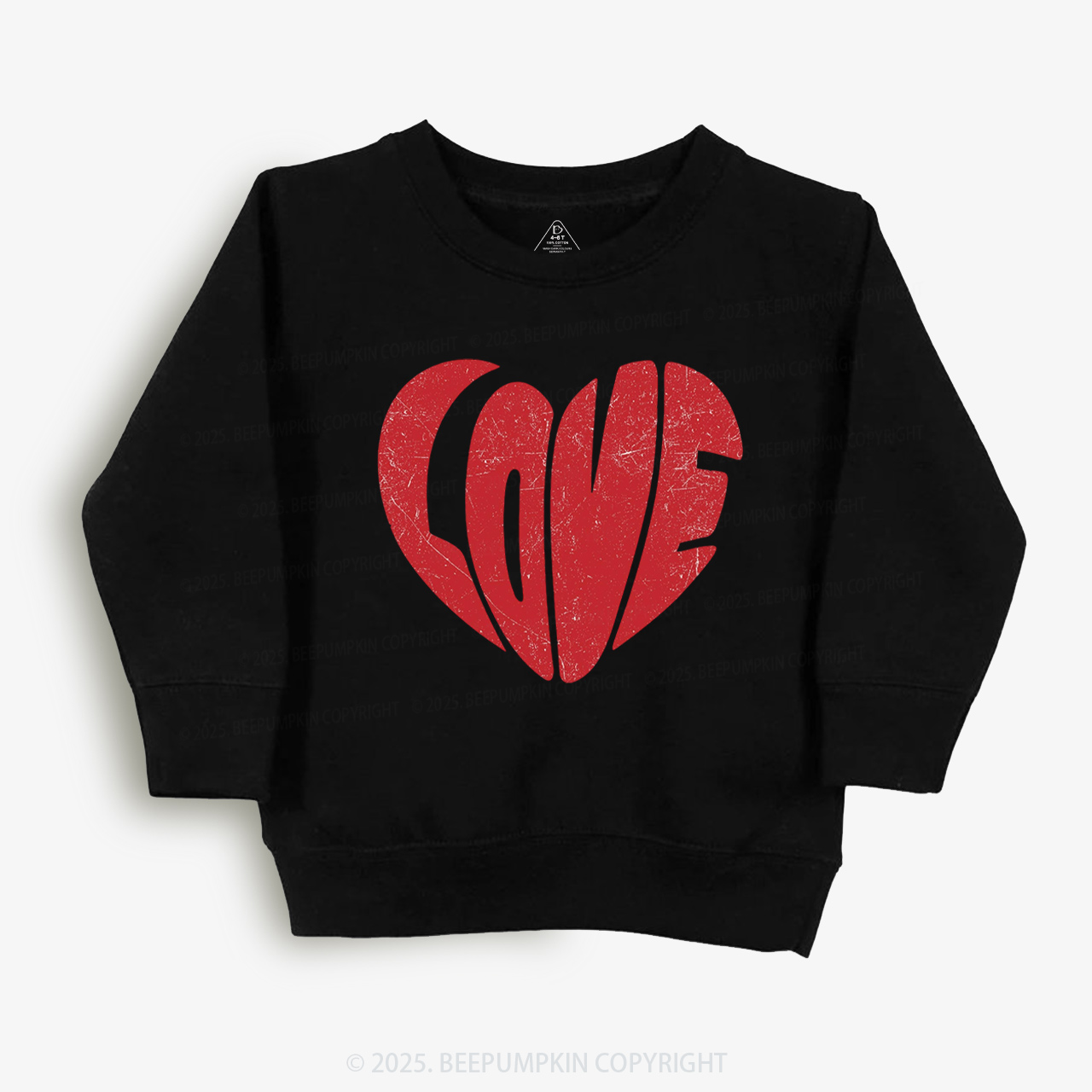 Retro Love Heart Valentine's Day Kid's Sweatshirt