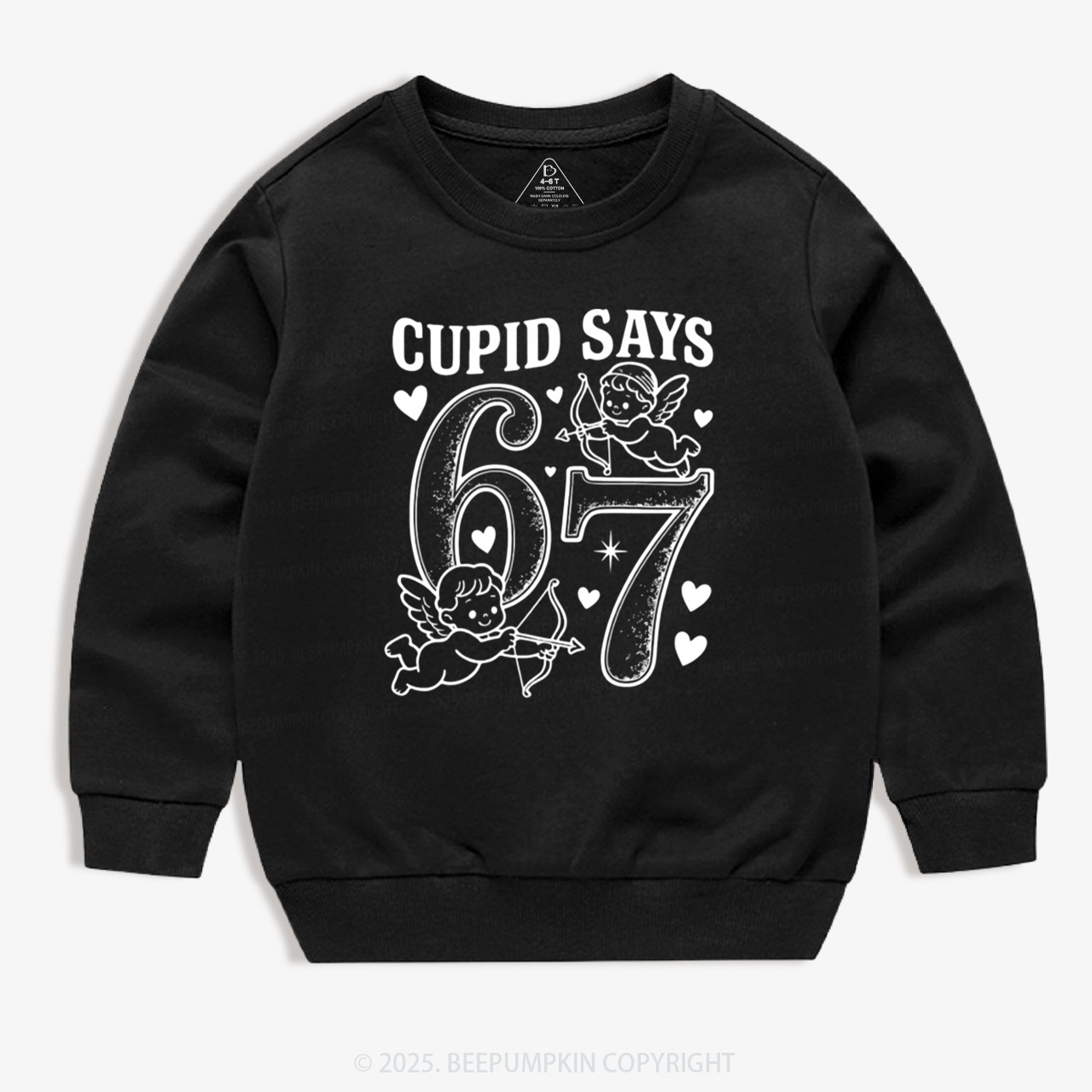 Cupid Days 67 Love Graphic Kid's Sweatshirt