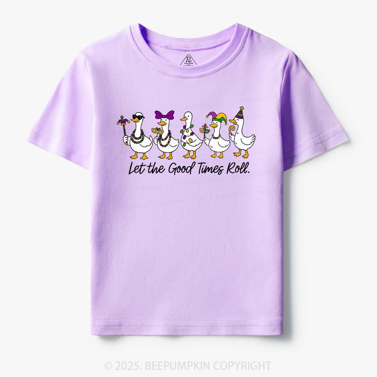 Silly Goose Mardi Gras Toddler&Kid's Tees Beepumpkin