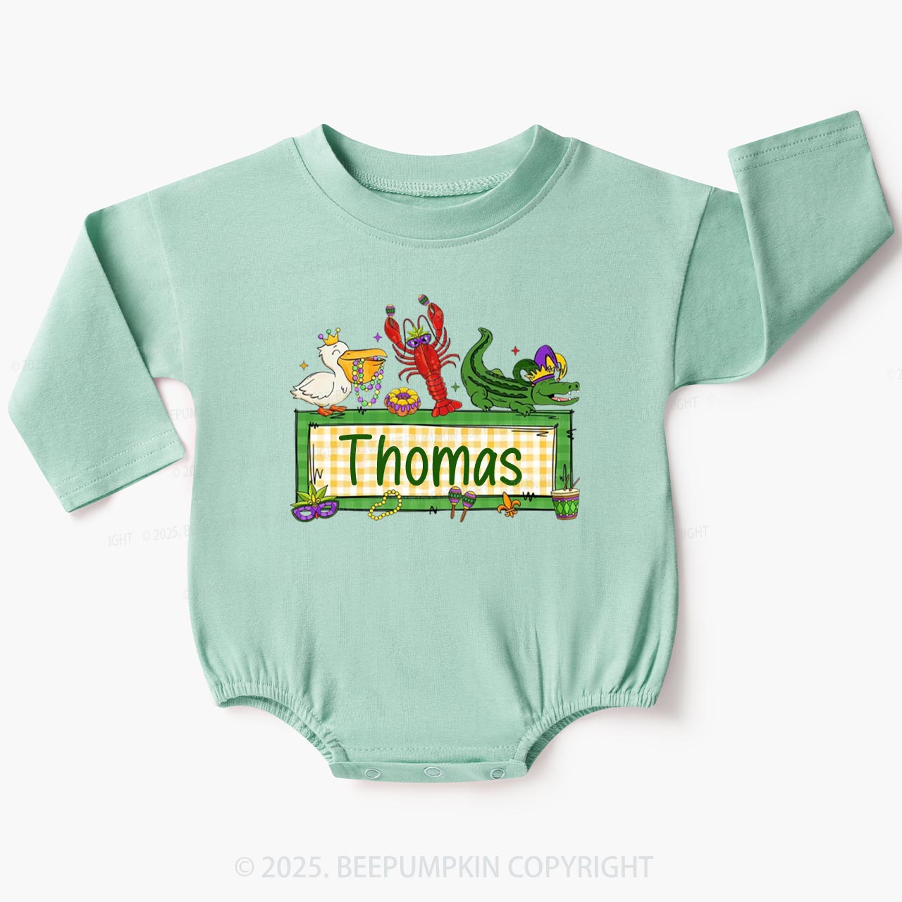 Personalized Tiny Parade Nameset Baby Bubble Romper Beepumpkin
