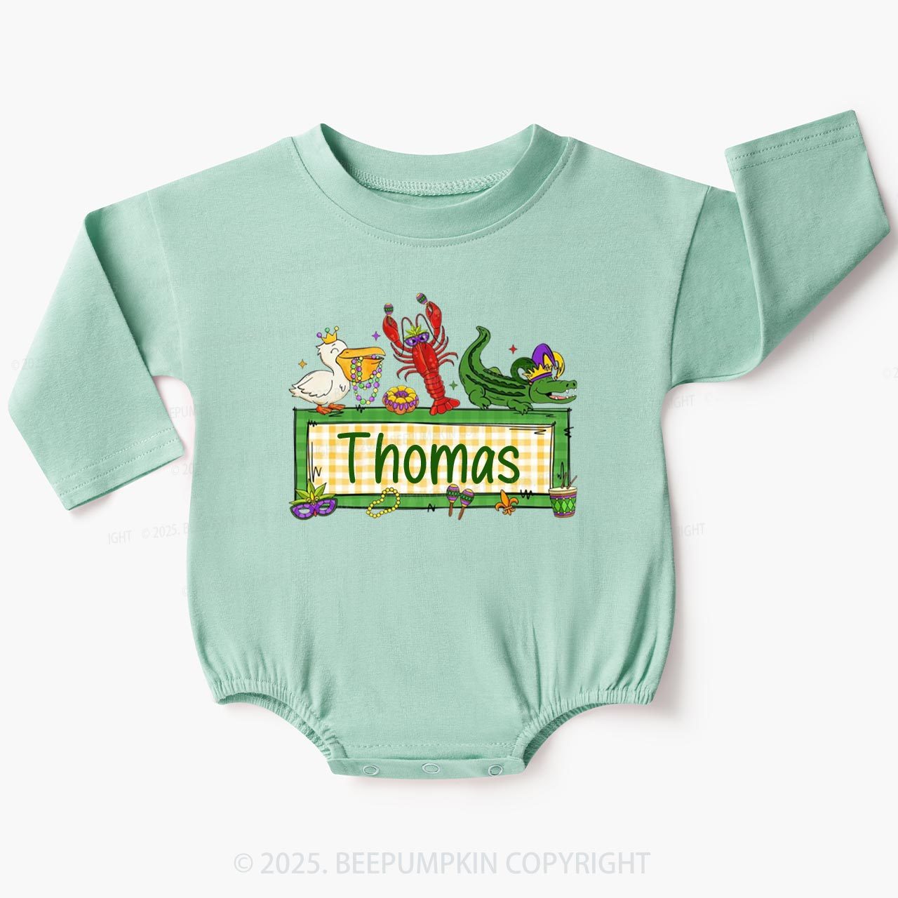 Personalized Tiny Parade Nameset Baby Bubble Romper Beepumpkin