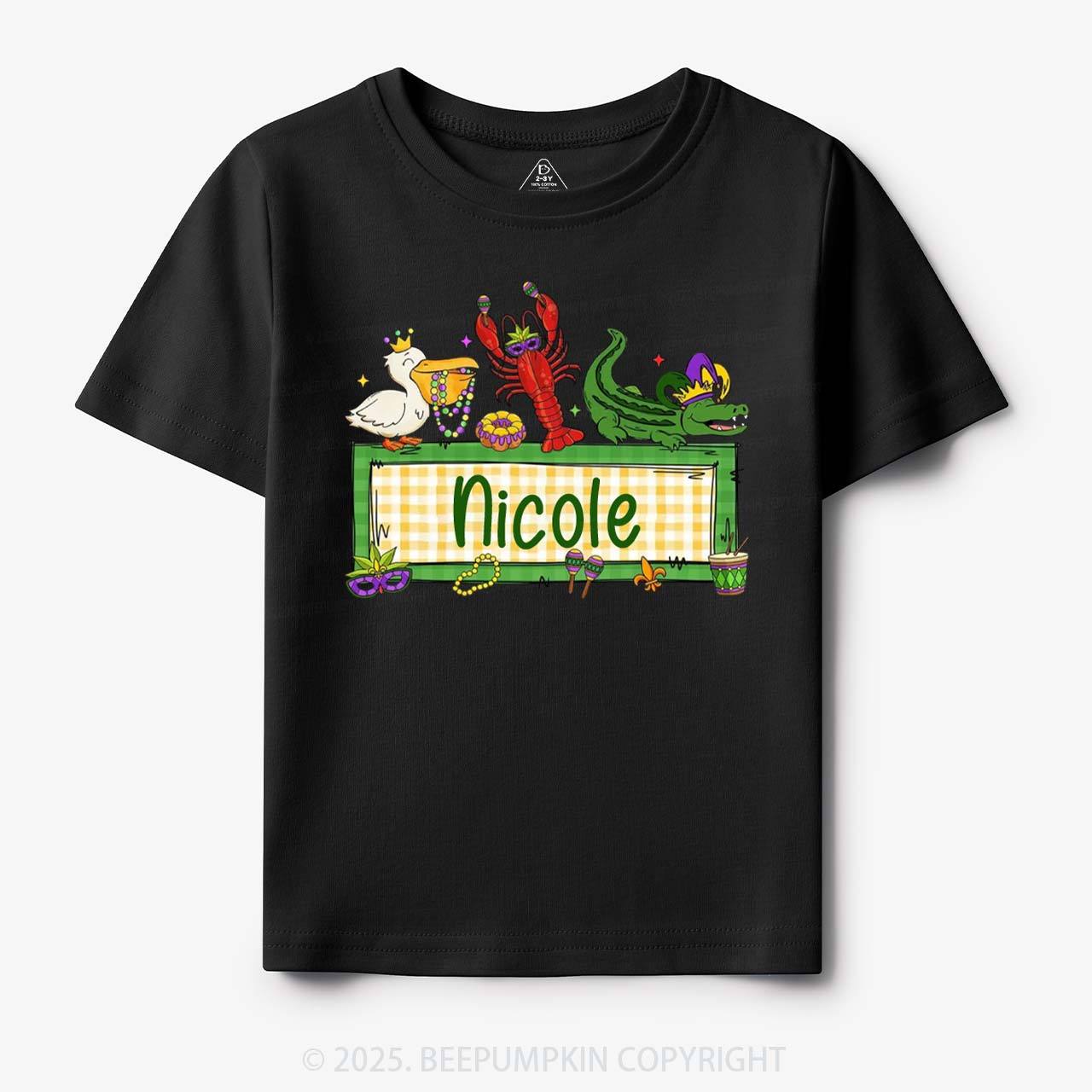 Personalized Tiny Parade Nameset Toddler&Kid's Tees Beepumpkin