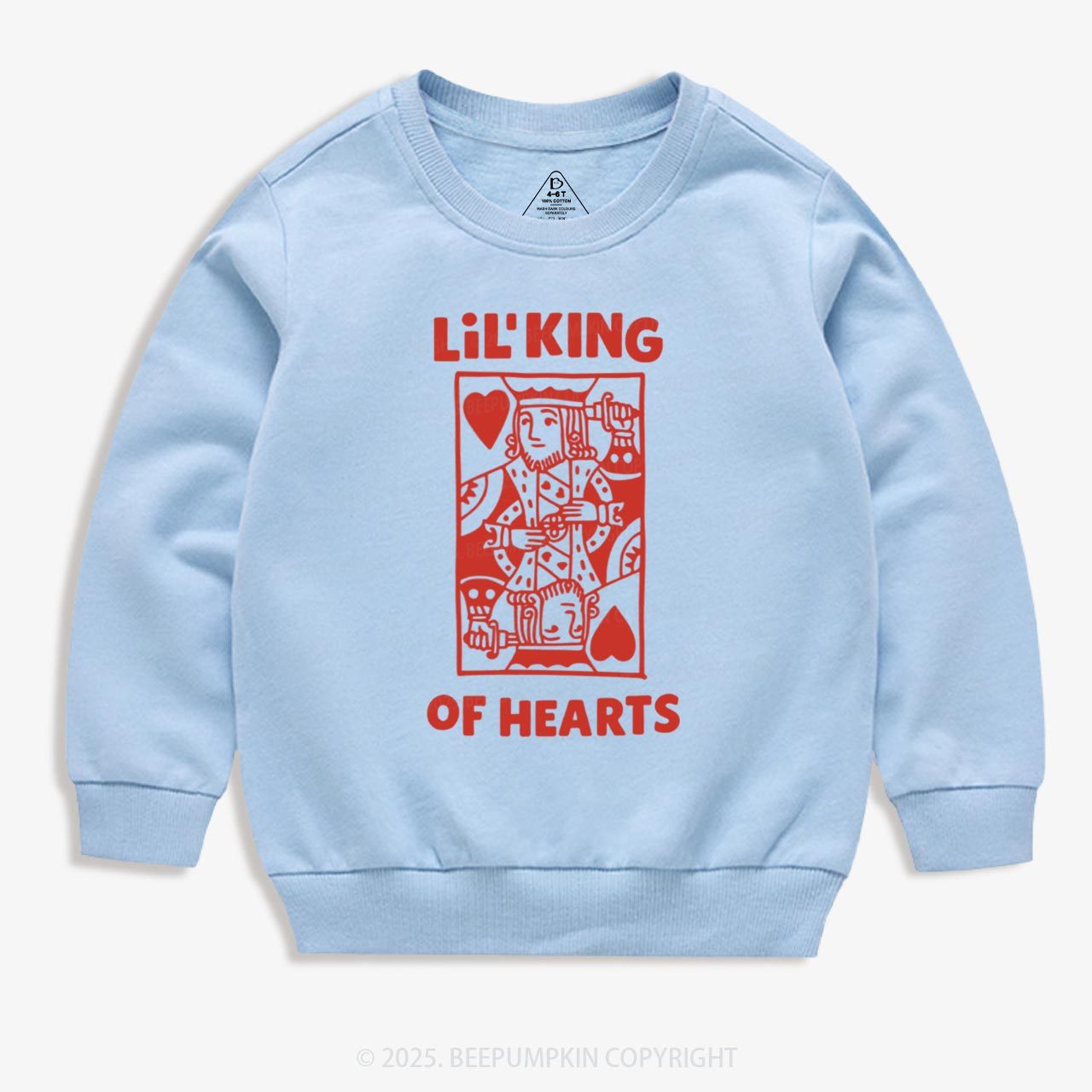 Lil' King of Hearts Valentine's Day Kid's Sweatshirt