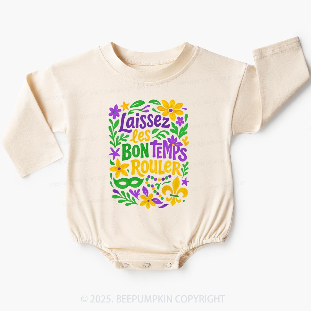 Laissez Les Bon Temps Rouler Baby Bubble Romper Beepumpkin