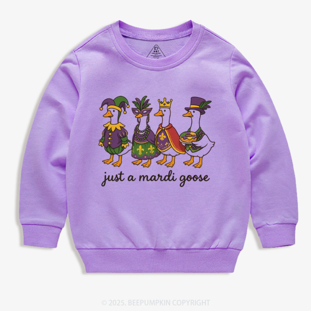 Just A Mardi Goose Kid's Sweatshirt