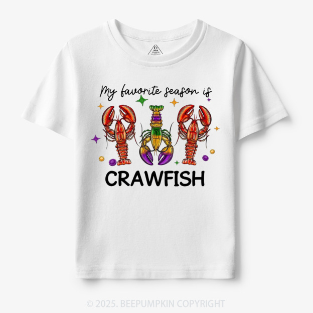 Mardi Gras Crawfish Toddler&Kid's Tees Beepumpkin