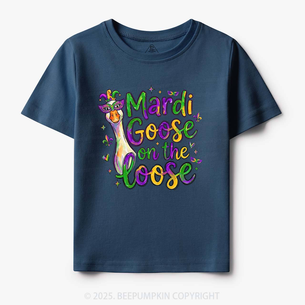 Mardi Gras Goose Toddler&Kid's Tees Beepumpkin