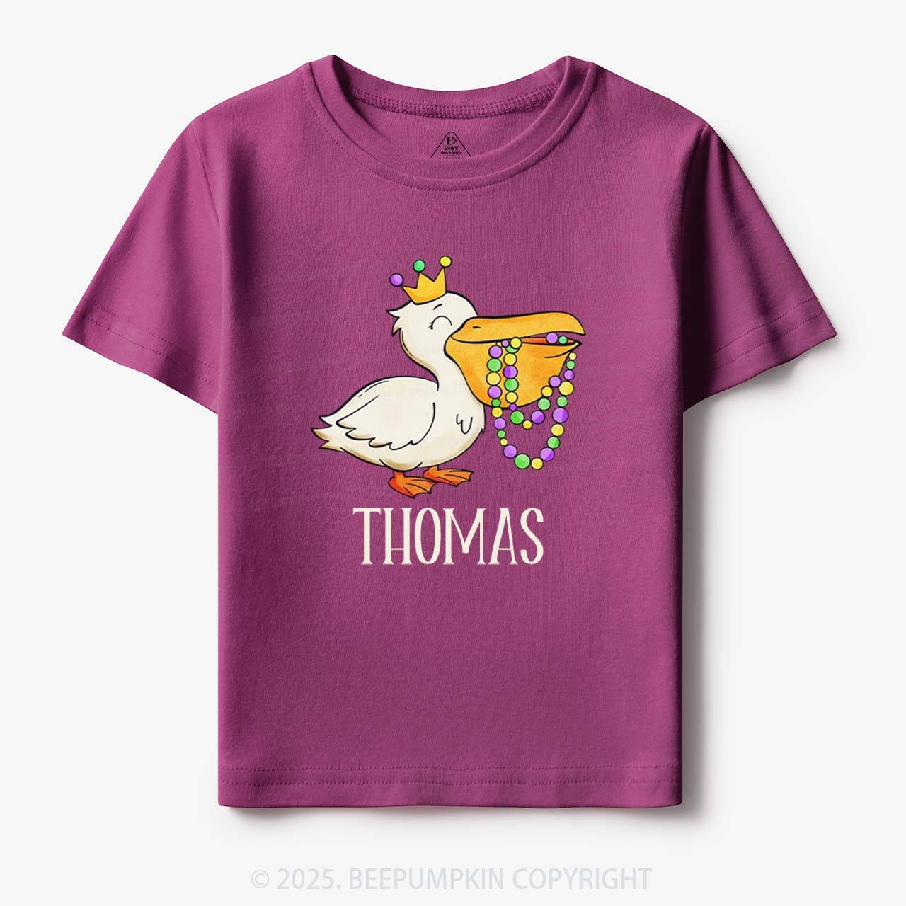 Personalized Louisiana Pelican Toddler&Kid's Tees Beepumpkin