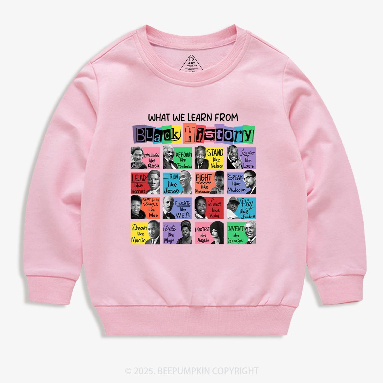 What We Learn From Black History Kid's Sweatshirt
