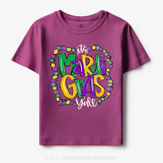 It’s Mardi Gras Y’all! Toddler&Kid's Tees Beepumpkin