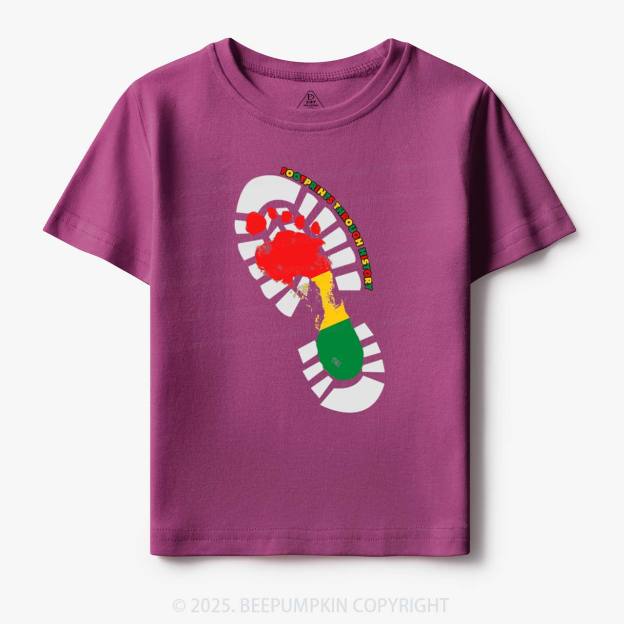 Black History Month Footprint Toddler&Kid's Tees Beepumpkin