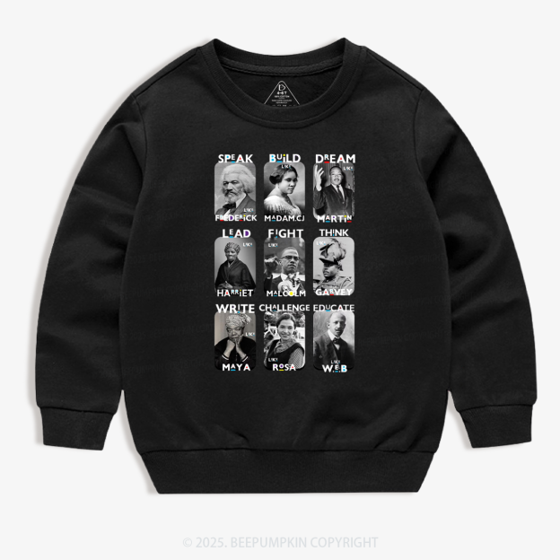 Inspired By Black History Kid's Sweatshirt