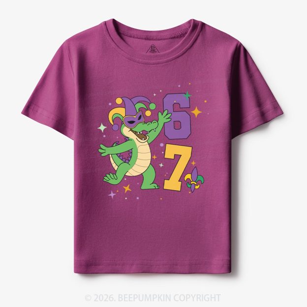 Mardi Gras Alligator 67 Toddler&Kid's Tees Beepumpkin