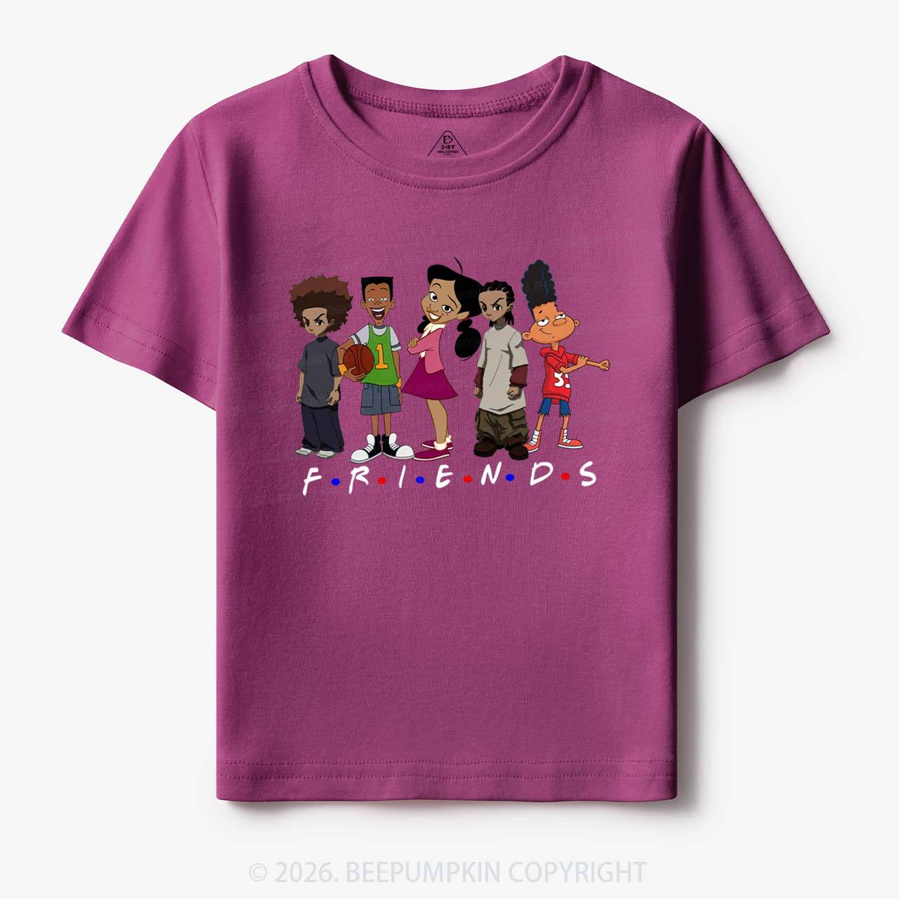 Black Cartoon Characters Toddler&Kid's Tees Beepumpkin