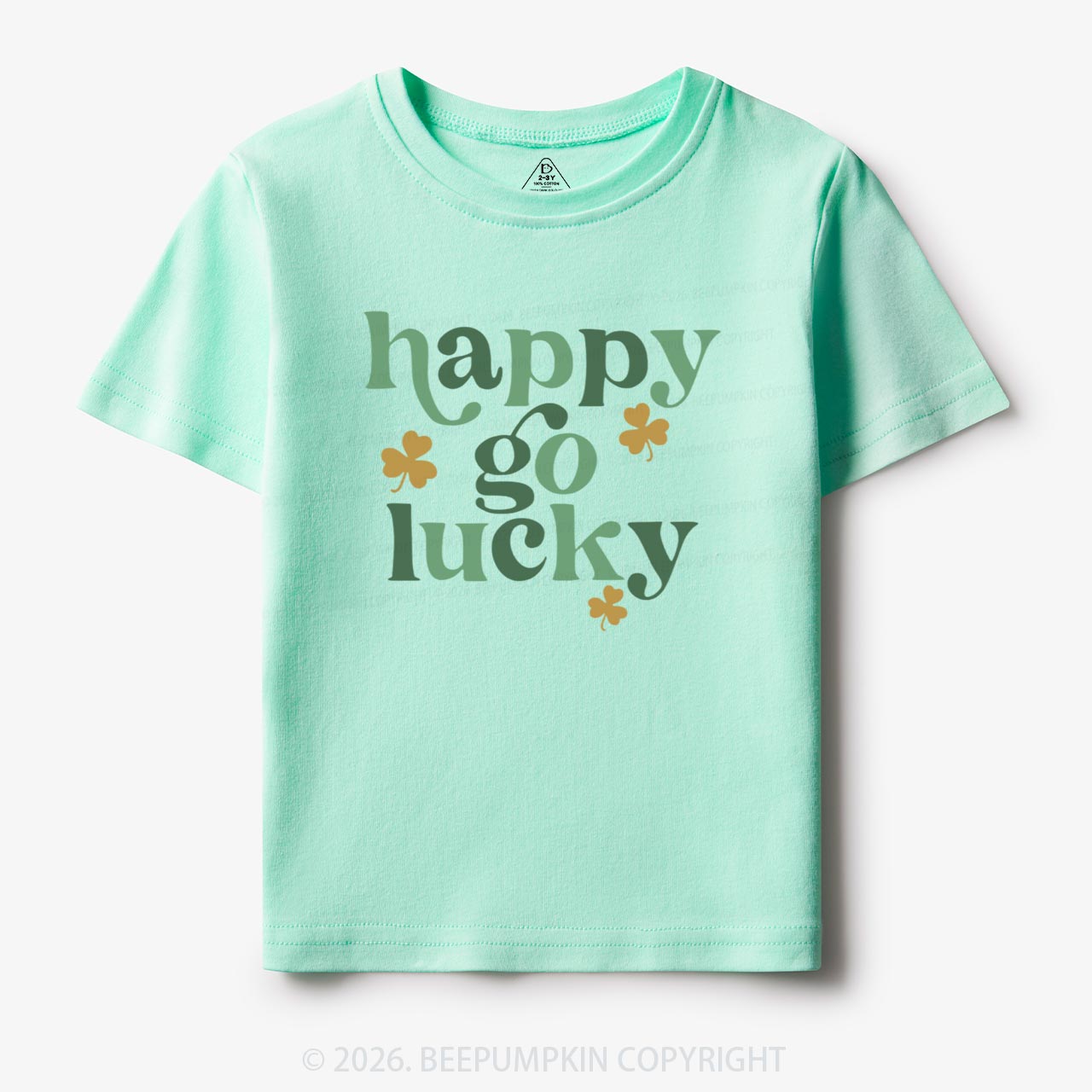 Happy Go Lucky St. Patrick's Day Toddler&Kid's Tees Beepumpkin