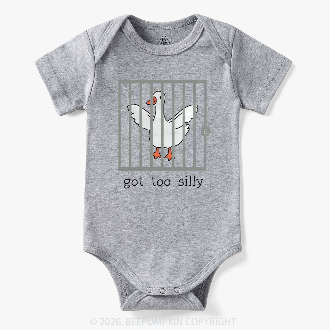 Funny Goose Got Too Silly Bodysuit